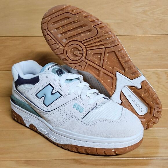 New Balance 550 Sea Salt White Grey Womens Shoe Sneaker BBW550NB - Picture 3 of 11